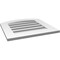 Ekena Millwork Arch Top Surface Mount PVC Gable Vent: Non-Functional, w/ 3-1/2"W x 1"P Standard Frame, 20"W x 42"H GVPAR20X4201SN - alternate 3